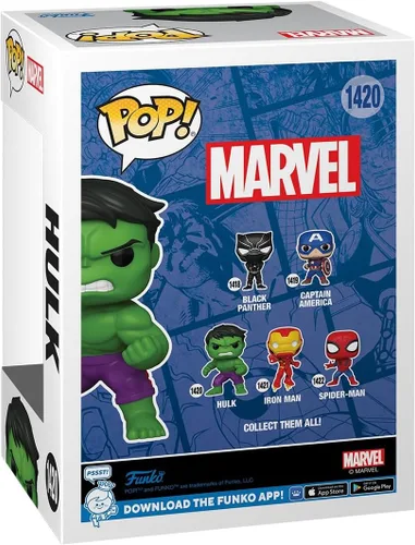 Miniatura 3 de Funko Pop Marvel - Hulk - Marvel Comics - Figura de vinilo coleccionable - Idea de regalo - Mercancía oficial - Juguetes para niños y adultos - Fans
