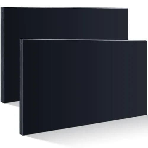 Wesiti 2 hojas de plástico HDPE de 3/4 de grosor, láminas de polietileno duro de polietileno de alta densidad para manualidades, paneles planos,