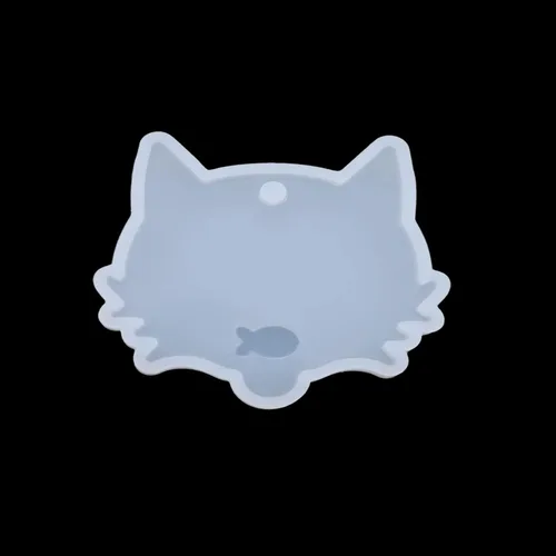 Miniatura 8 de Linda etiqueta colgante de gato y perro, molde de silicona, colgantes de animales, moldes de resina epoxi para bricolaje, exposición UV, Gato TR