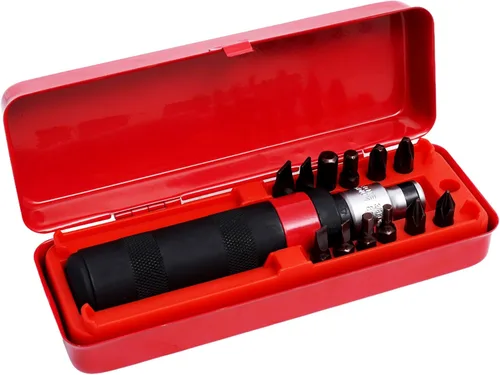 Miniatura 7 de Juego de destornillador de impacto reversible manual de 1/2", extractor de 12 piezas, destornillador de impacto de acero S2 mucho más duradero