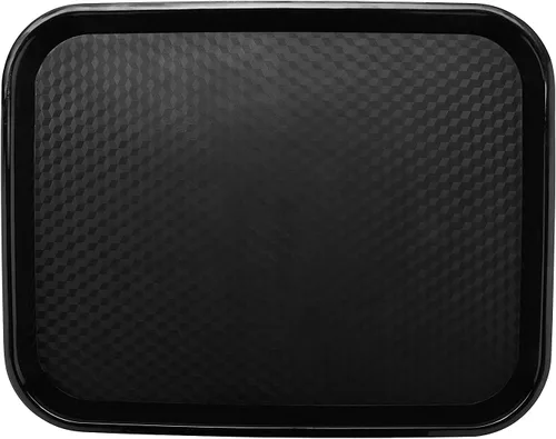 Miniatura 3 de G.E.T. FT-14-BK Bandeja para cafetería/comida rápida, sin BPA, 14 x 10.75 pulgadas, color negro (juego de 12)