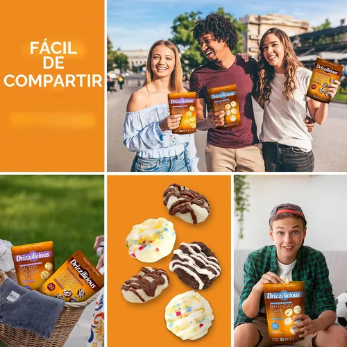 Miniatura 6 de Drizzilicious - Paquete variado de mini tortitas de arroz, crisps de arroz, aperitivo saludable para adultos y niños, tortitas de arroz con sabor
