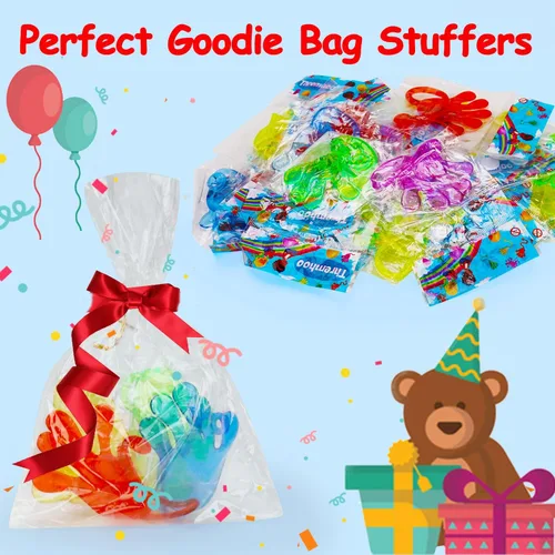 Miniatura 6 de 40 unidades de manos adhesivas para niños, bolsa de regalo, bolsa de regalo elástica, caja de tesoros de intercambio de juguetes, premio de aula