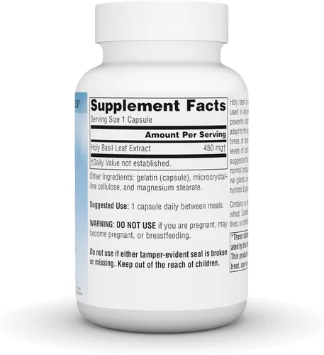 Miniatura 3 de Source Naturals Serene Science Extracto de albahaca sagrada, soporte suprarrenal* 450 mg - 60 Cápsulas