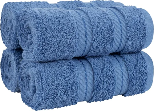 Miniatura 28 de American Soft Linen - Juego de 4 toallas, 100% de algodón turco, 27 x 54 pulgadas, tamaño extragrande, toallas para la ducha, color amarillo