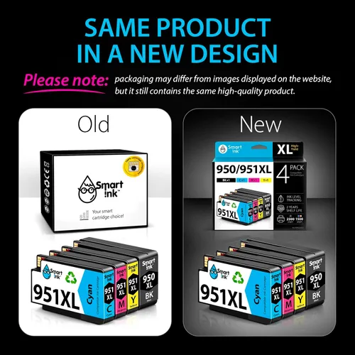 Miniatura 8 de Smart Ink Cartuchos de tinta compatibles de repuesto para HP 950XL HP 950 XL (2 paquetes combinados de color negro) para usar con impresora HP