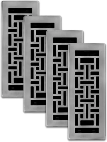Miniatura 38 de Decor Grates Registro de suelo oriental AJH412-RB, 4 x 12 pulgadas, acabado de bronce frotado bronce (Rubbed Bronze Finish)