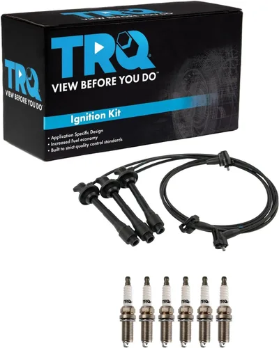 Miniatura 61 de Kit de bujías de chispa TRQ 5 piezas de bujías de iridio Compatible con Acura Integra 1992-2001 1999-2000 Honda Civic 1994-1995 Civic del Sol