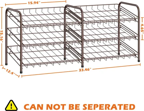 Miniatura 4 de MOOACE Organizador de latas, dispensador de almacenamiento de latas 2 en 1 con capacidad para hasta 72 latas, organizador de latas para armario