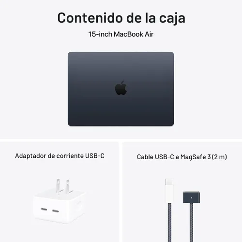 Miniatura 7 de Apple Laptop MacBook Air 2025 de 15 pulgadas con chip M4: Construida para Apple Intelligence, pantalla Liquid Retina de 15.3 pulgadas, memoria