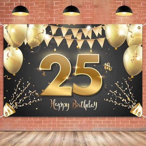 Miniatura 36 de HAMIGAR Fondo de pancarta de feliz cumpleaños número 10 de 6 x 4 pies, decoraciones de cumpleaños de 10 años, suministros de fiesta para niñas