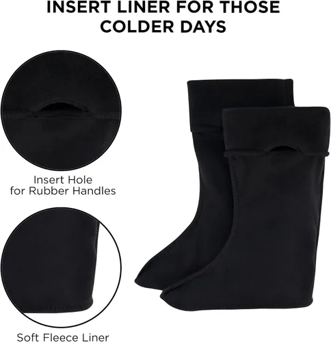Miniatura 10 de DC Comics Botas de lluvia para niños Batman con forro suave extraíble para nieve