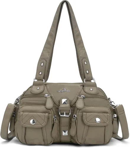 Angel Kiss Hobo - Bolsos cruzados para mujer, bolso de hombro con múltiples bolsillos, bolsos tipo hobo suaves, correa extraíble, bolsos de cuero