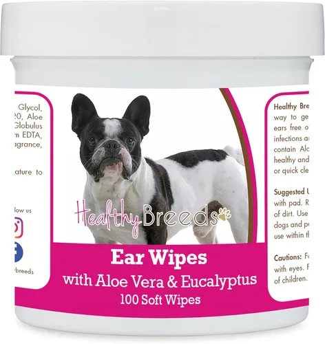 Miniatura 42 de Healthy Breeds Pastor alemán, silla de montar, toallitas de limpieza de oídos con aloe y eucalipto para perros, 100