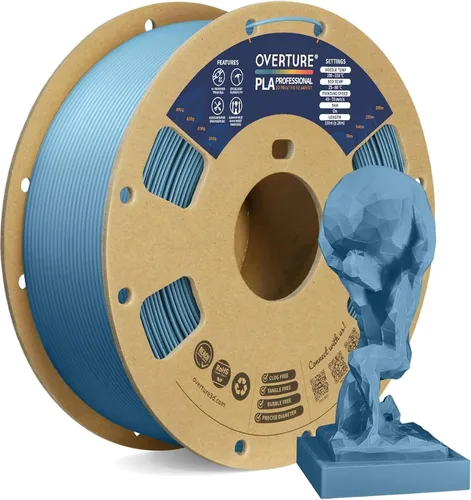 Miniatura 50 de Overture PLA Plus (PLA+) Filamento de 1/16 pulgadas, dureza mejorada con rollo PLA, con superficie de construcción 3D de 7.87 × 7.87 pulgadas, PLA