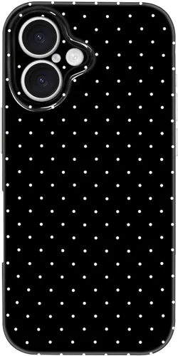 Miniatura 180 de Hython Funda para iPhone Air, diseño estético de lunares lindos, funda simple de 6.5 pulgadas, delgada, antiarañazos, parachoques de TPU suave, a