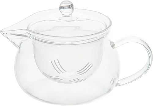 Miniatura 13 de Restaurantware Forma - Tetera de vidrio de 17 onzas, 1 tetera de vidrio de doble pared, no se astilla, reutilizable, de vidrio transparente, doble