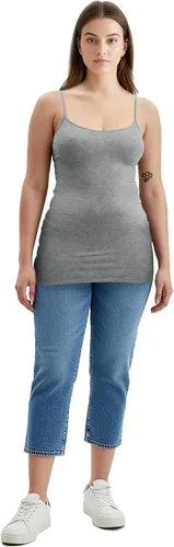 Miniatura 141 de Emmalise Camisola larga casual básica para mujer, con tirantes ajustables, top en capas