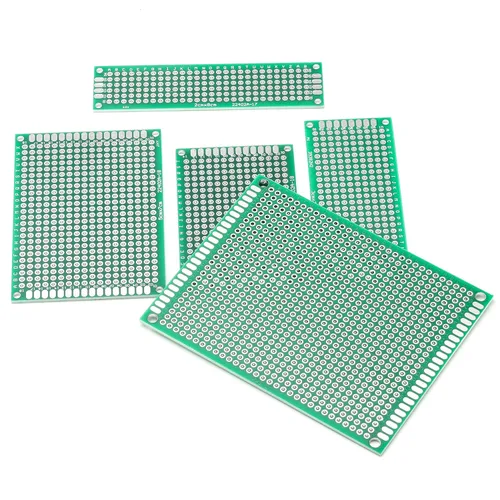 Miniatura 3 de Kit de placas de circuito PCB para prototipos de placa PCB de 40 piezas 5 tamaños universales perforados perforados placas de circuitos impresos