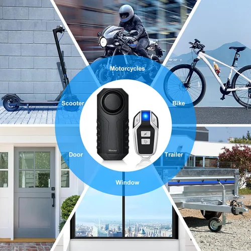 Miniatura 7 de WSDCAM Sistemas de Alarma con Sensor de Vibración Antirrobo de 113dB Fuerte para Bicicleta Eléctrica Motocicleta Carrito de Golf Remolque Buzón