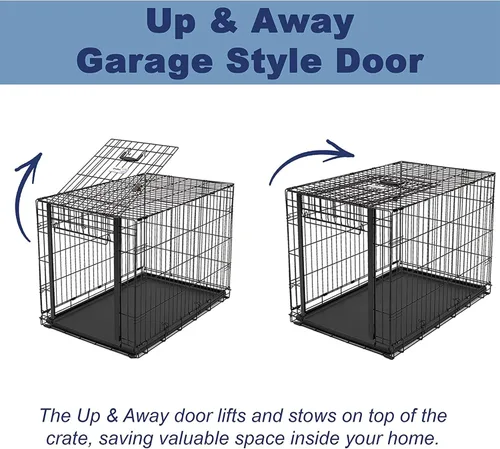 Miniatura 3 de Jaula de perro MidWest Homes for Pets, Puerta única, Negro