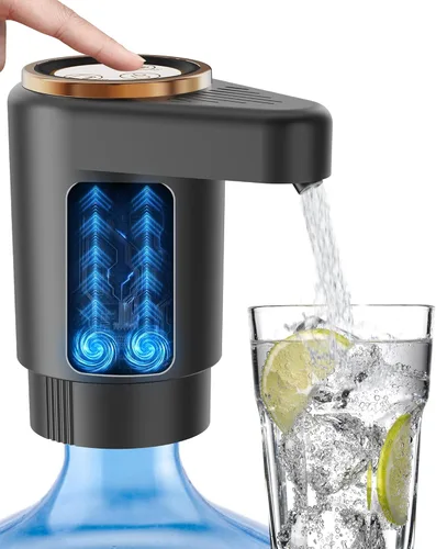 Miniatura 10 de Bomba de botella de agua, dispensador de agua eléctrico portátil para botellas de 5 galones, carga USB, interruptor automático, batería recargable
