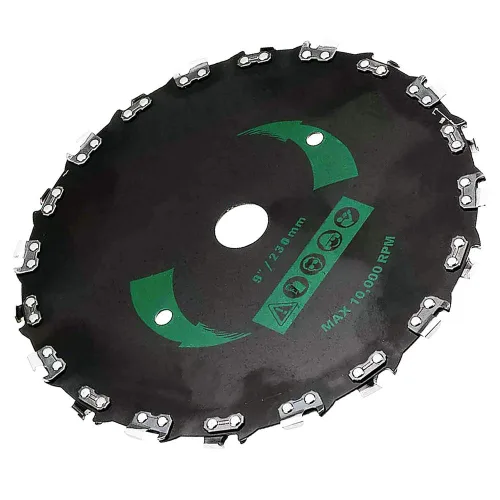 Miniatura 2 de Cortador de cepillo de 9 pulgadas, motosierra, recortadora de dientes, hoja de carburo de repuesto, 10,000 RPM, 9 pulgadas, 20 dientes