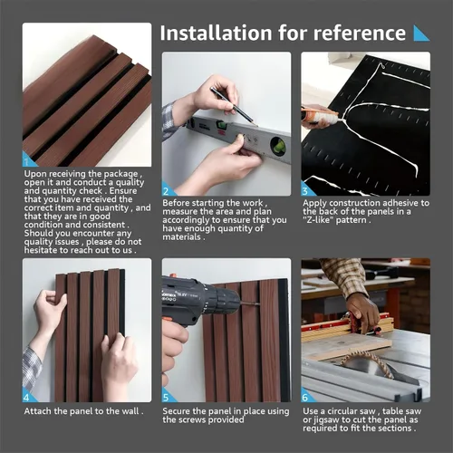 Miniatura 9 de NAVREX 2 paneles acústicos de listones de madera maciza para pared y techo, panel de pared acanalado 3D resistente al fuego que absorbe el sonido
