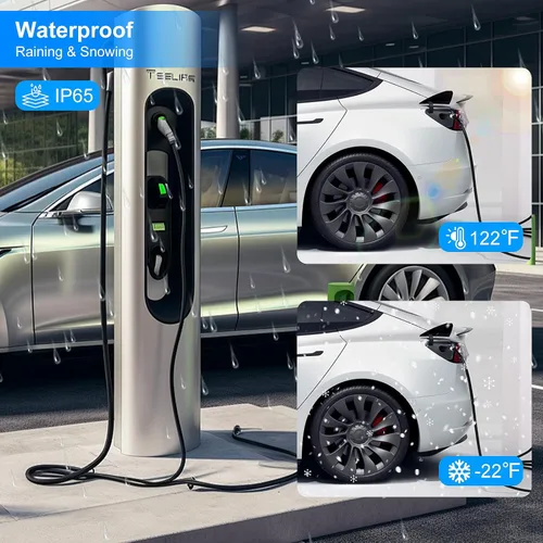 Miniatura 5 de Adaptador de cargador J1772 a Tesla, para Tesla Model-3/Y/X/S con adaptador de carga conectora certificado de seguridad, carga rápida máx 80A 250V