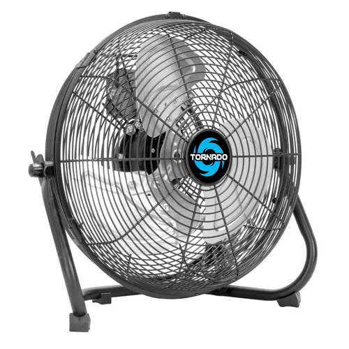 Miniatura 8 de Tornado - Ventilador de piso de metal de alta velocidad de 12 pulgadas, 3 velocidades, enfriamiento potente para espacios industriales, comerciales
