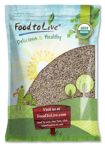 Miniatura 9 de Food to Live Mezcla orgánica de súper granos, 1 libra, una mezcla de mijo, trigo sarraceno, quinua roja y blanca. Sin OMG, no irradiado