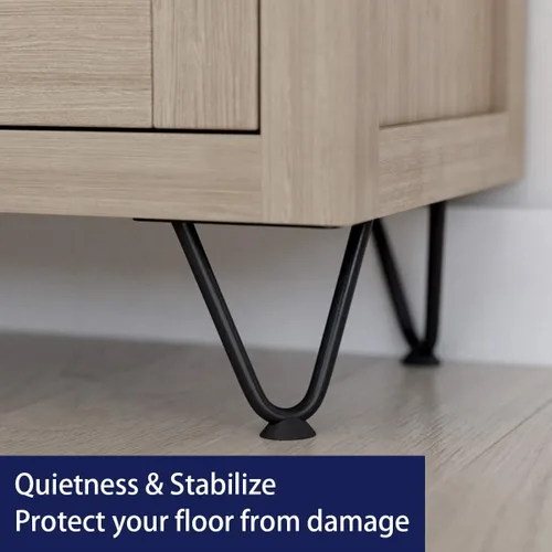 Miniatura 6 de SMARTSTANDARD Patas de muebles de horquilla de alta resistencia de 4 pulgadas, proyectos de bricolaje de metal para el hogar para soporte de TV