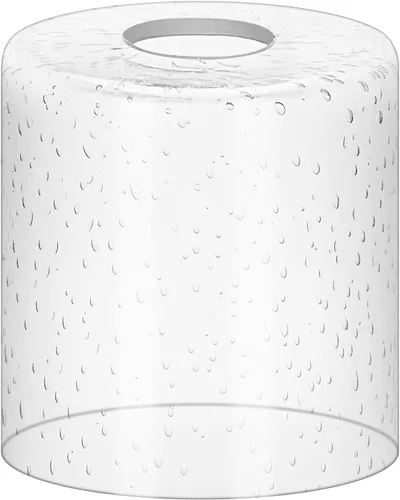 Miniatura 8 de 1 cilindro de pantalla de vidrio transparente, pantalla de repuesto para lámpara colgante, lámpara de pie, lámpara de escritorio, apliques de pared