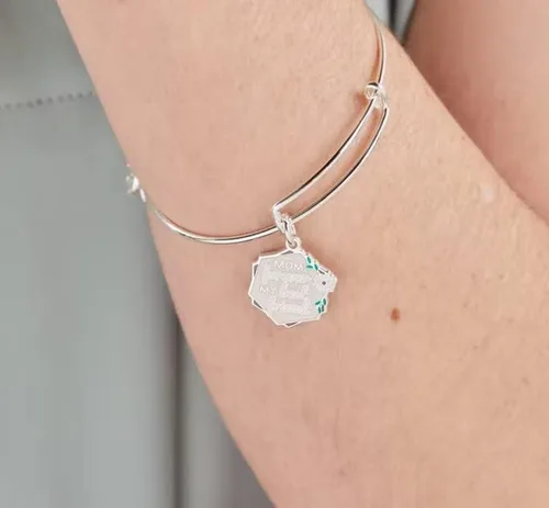 Miniatura 3 de Alex and Ani Pulsera de alambre extensible para el Día de la Madre para mujer