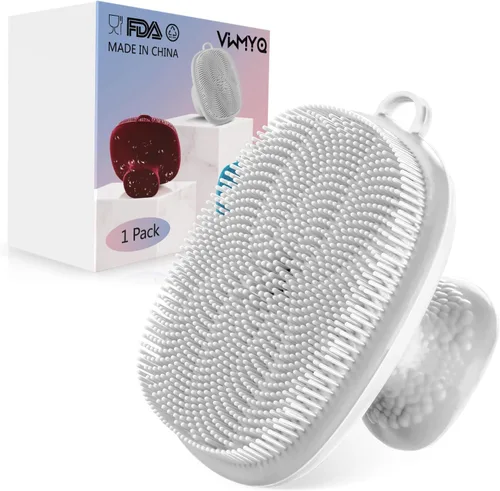 Miniatura 11 de Cepillo facial de silicona para hombres, cepillo de limpieza facial de silicona, cepillo de lavado facial de silicona manual impermeable, limpieza