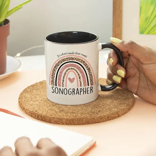 Miniatura 5 de YouNique Designs Sonographer - Taza de café de 11 onzas, regalo de ecografía, taza de tecnología de ultrasonido, taza de ecografía cardíaca
