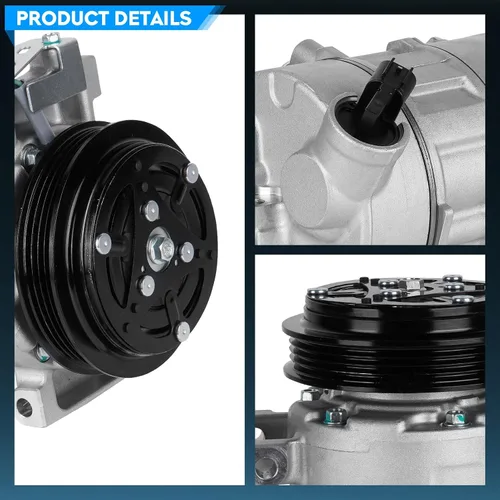 Miniatura 5 de TadaMark Compresor de aire acondicionado A/C con embrague compatible con Ford Mustang Ecoboost y Ecoboost Premium 2.3L 2.3 2015-2024, reemplazo