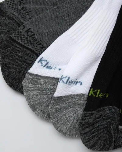 Miniatura 165 de Calvin Klein Calcetines para hombre, mezcla de algodón, acolchados, sin talla, forro de calcetines atléticos (6 unidades)