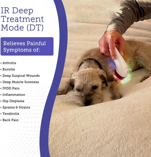 Miniatura 4 de LumaSoothe Terapia de luz para perros y mascotas - Terapia de luz LED para alivio del dolor, dolor muscular y en las articulaciones, reduce