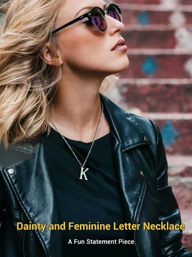 Miniatura 3 de PROSTEEL Collares con inicial para mujer, chapado en oronegro, acero inoxidable 316 A-Z, joyería con nombre, ajustable de 20 a 22 pulgadas, viene