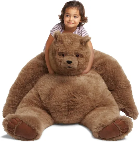Miniatura 3 de Manhattan Toy Kodiak Bear Jumbo 40" Huggable Animal de peluche y decoración de habitación de felpa para 4 años en adelante