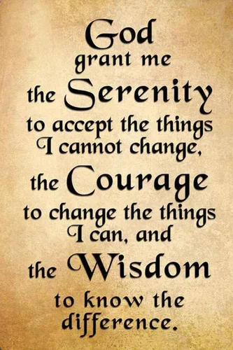 Letrero con texto en inglés "God Serenity Prayer Positive Inspiring Quote Vintage Retro Tin Metal Decor Sign Home Wall Decor 8x12" PaBoe
