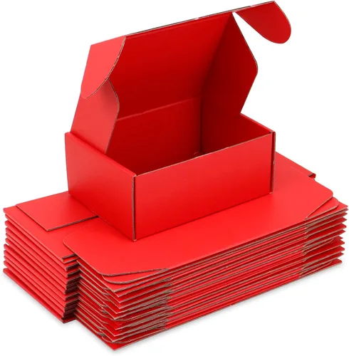 Miniatura 9 de Paquete de 25 Cajas de Envío, 8 x 6 x 3 pulgadas Caja de Embalaje Pequeña de Cartón Corrugado para Envío de Negocios, Embalaje, Regalos, Azul