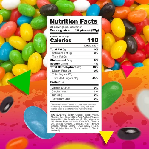 Miniatura 2 de Jelly Beans Bolsa de 2 libras Gomitas a granel Surtido de sabores de frutas y regaliz Dulces masticables Golosinas antiguas