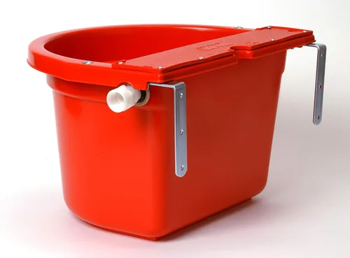 Miniatura 2 de Little Giant® DuraMate - Bebedero automático controlado por flotador, resistente y duradero, fabricado en Estados Unidos, 4 galones (rojo, 4 galones)