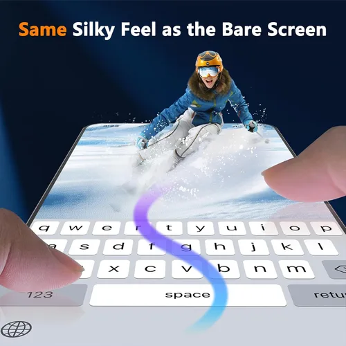 Miniatura 5 de YWXTW EZ Unlock - Protector de pantalla de privacidad para Samsung Galaxy S25 Plus, soporte de huellas dactilares ultrasónico 0.01S, no de vidrio