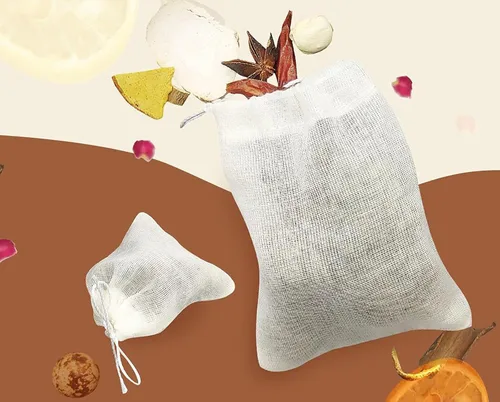 Miniatura 6 de 20 bolsas de muselina con cordón, bolsas de algodón natural sin blanquear para hierbas y estopas para café y té, caldo de sopa, caldo de sopa