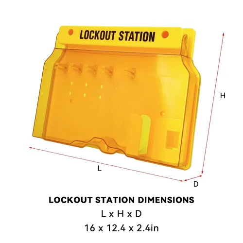 Miniatura 5 de Estación de etiquetado de bloqueo con dispositivos Loto – 5 candados de seguridad, 2 cerrojos, 25 etiquetas de bloqueo, 25 lazos de nailon, kit