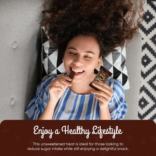 Miniatura 5 de Missy J's Mini bocados de algarrobo oscuro sin endulzar, paquete de 15 mini bocados de algarrobo vegano, sin gluten, perfecto para aperitivos