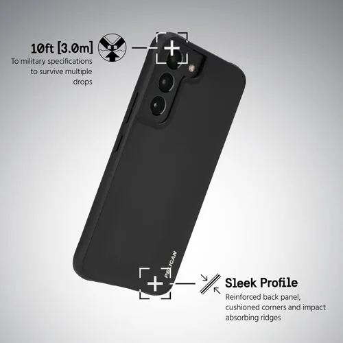 Miniatura 2 de Pelican Ranger Series - Funda para Samsung Galaxy S22 Plus [compatible con carga inalámbrica] Funda protectora para teléfono con tecnología negro